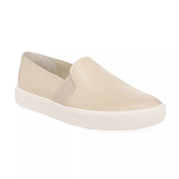 VINCE BLAIR II LEATHER SLIP ON SNEAKERS MOONLIGHT - Picture 1 of 6